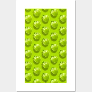 MANZANANANA (v) | Green Apple Pattern Posters and Art